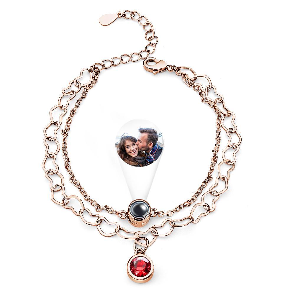 Pulseira De Projeção Personalizada Coração Presente Criativo - soufeelbr