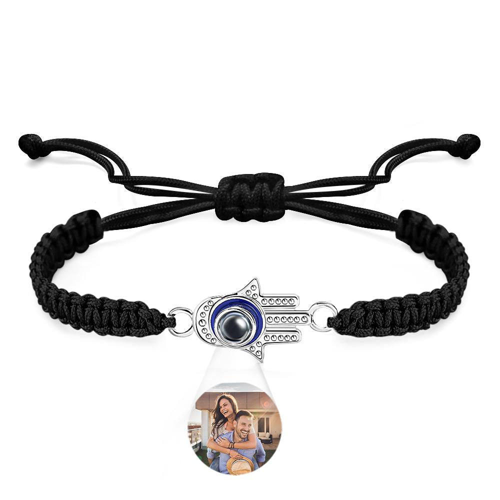 Pulseira De Projeção Personalizada Evil Eye Fashion Men's Gift - soufeelbr