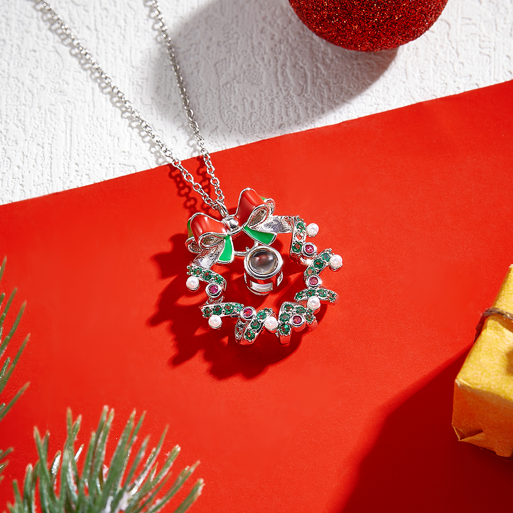 Colar De Projeção Personalizado Com Guirlanda De Natal, Presentes Para Seus Presentes De Natal - soufeelbr