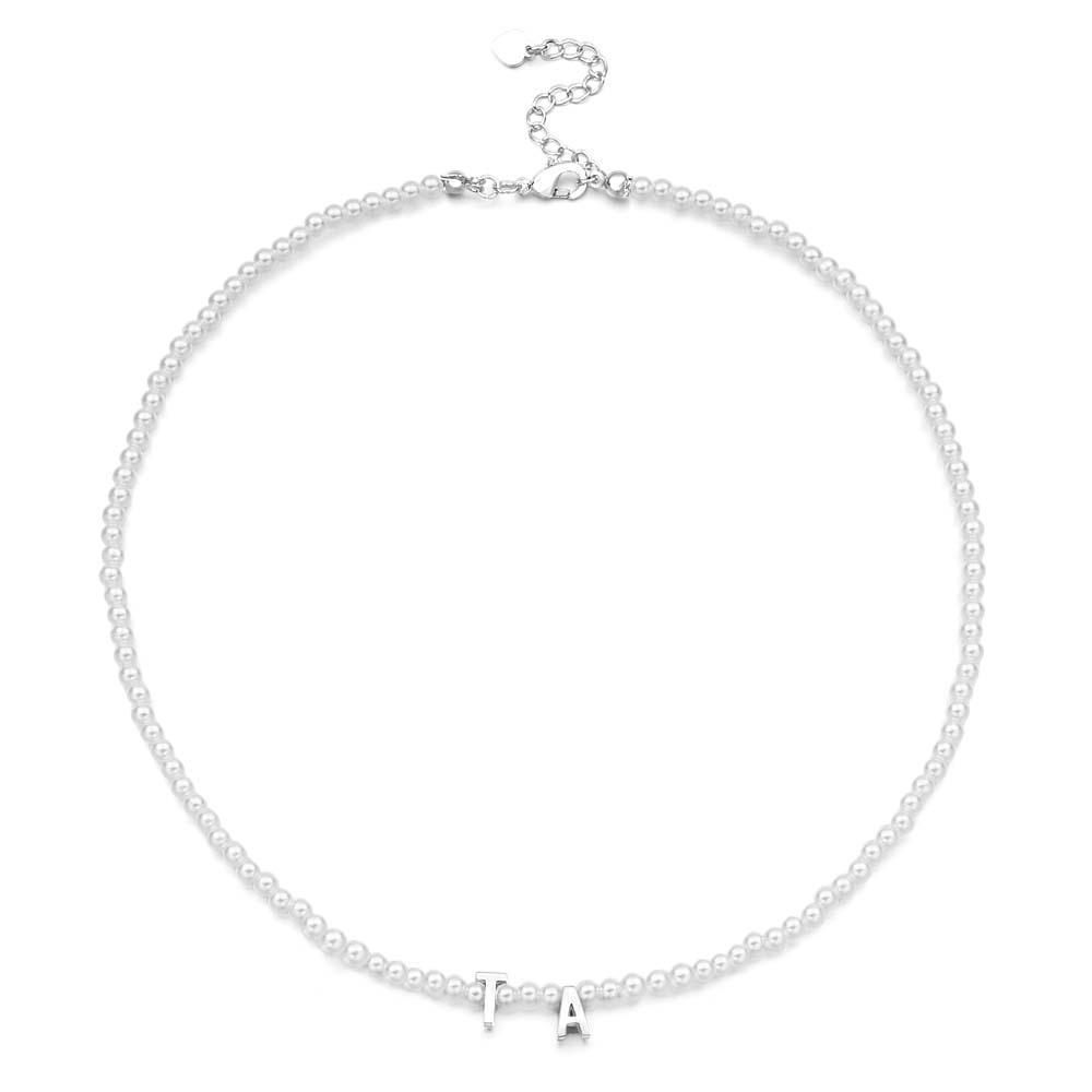 Colar De Pérolas Personalizado Com Nome Personalizado Para Ela - soufeelbr