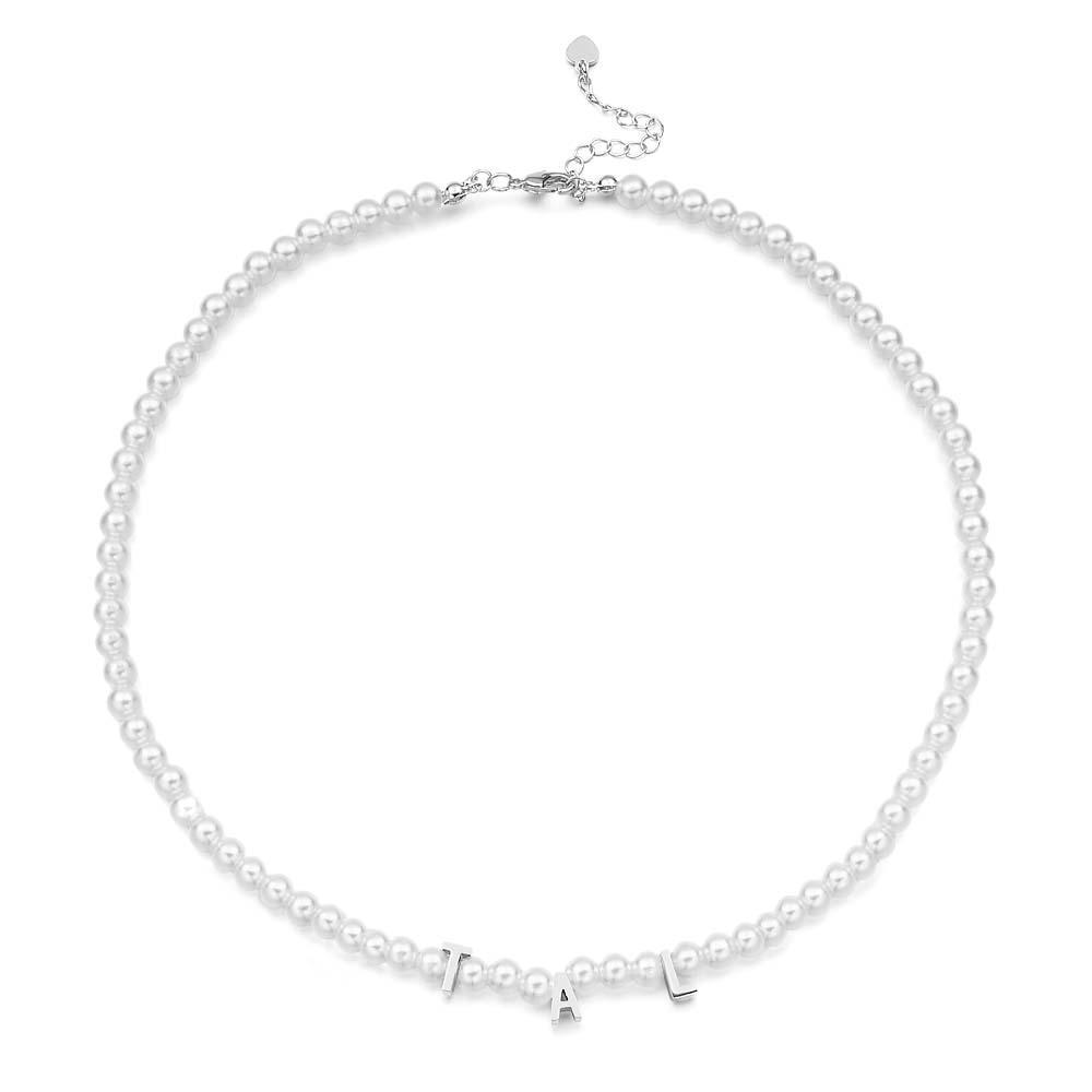 Colar De Pérolas Personalizado Com Nome Personalizado Para Ela - soufeelbr