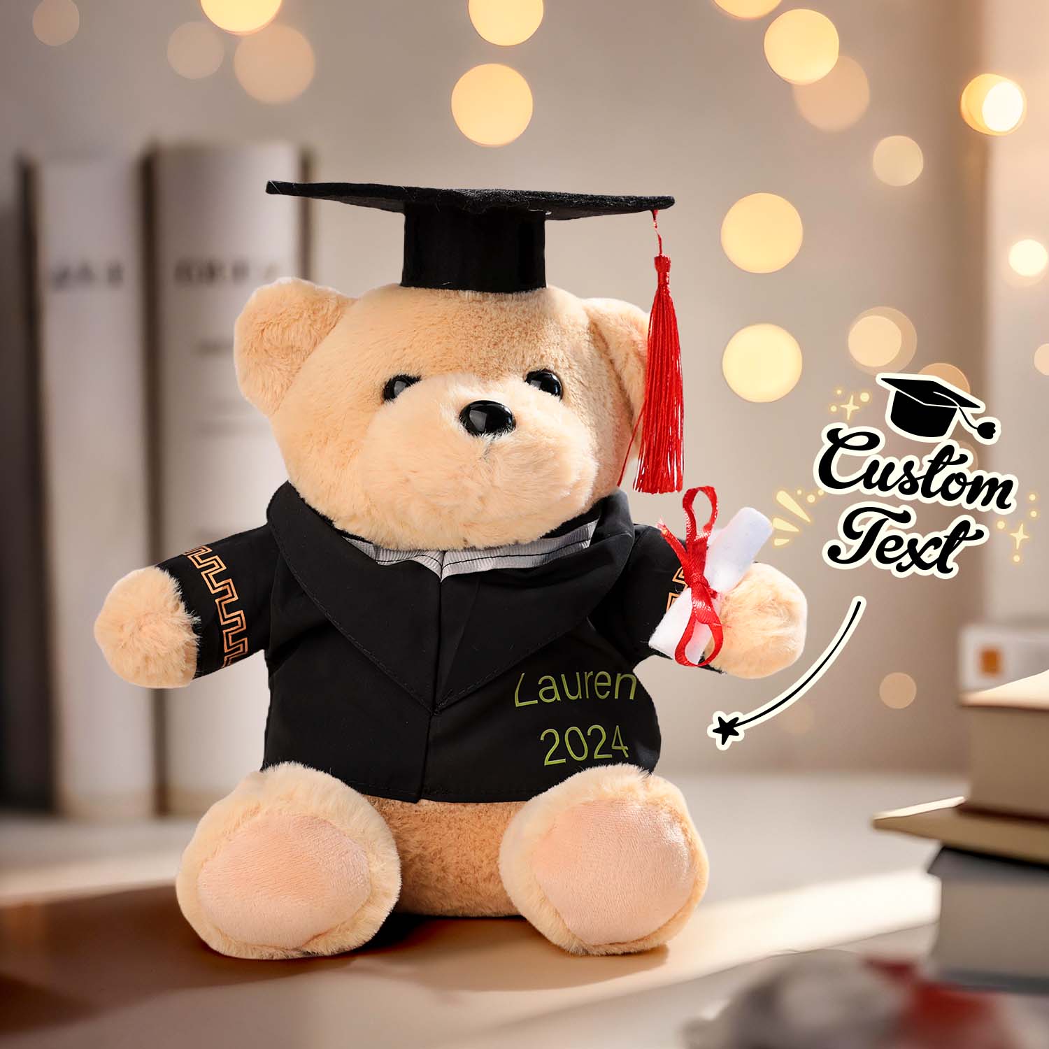 Urso De Pelúcia De Formatura Personalizado, Bonecos Personalizados, Presentes De Formatura - soufeelbr