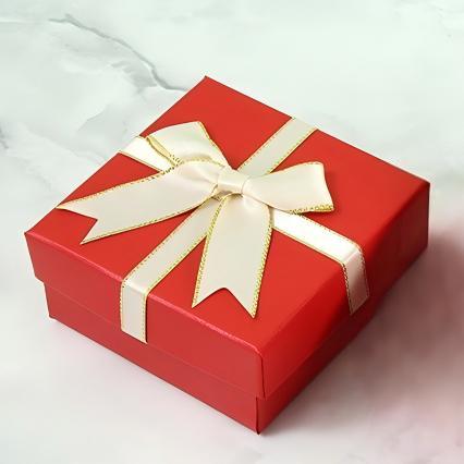 Caixa De Presente Quadrada Vermelha 9*9*4cm - soufeelbr