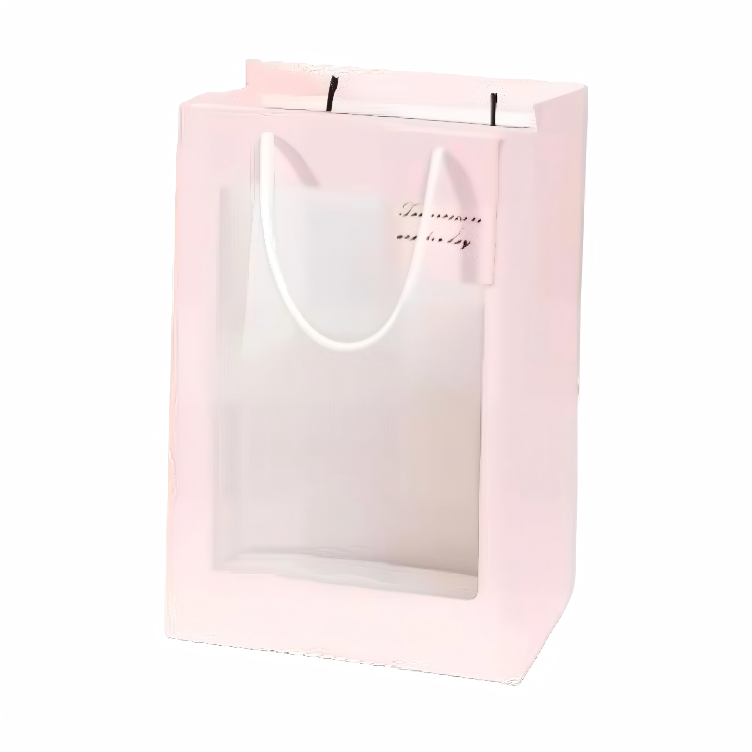 Sacola De Presente Rosa 24*14*35cm - soufeelbr