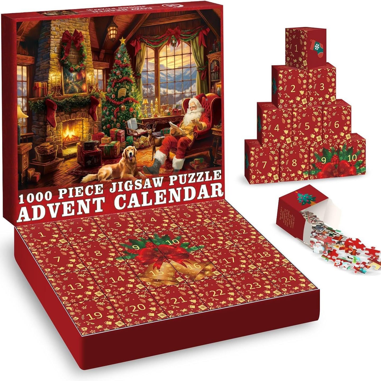 Conjunto De Quebra-cabeças De Natal De 2024, Presente De Natal Para Família E Crianças - soufeelbr