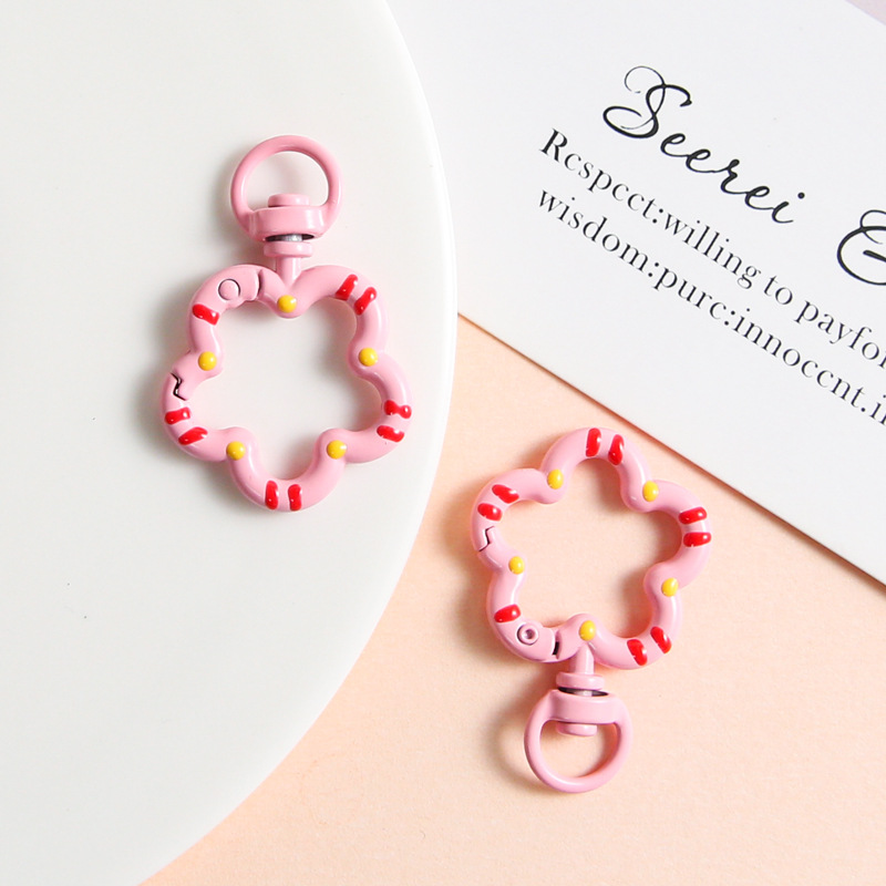 Chaveiro Flor Rosa - soufeelbr