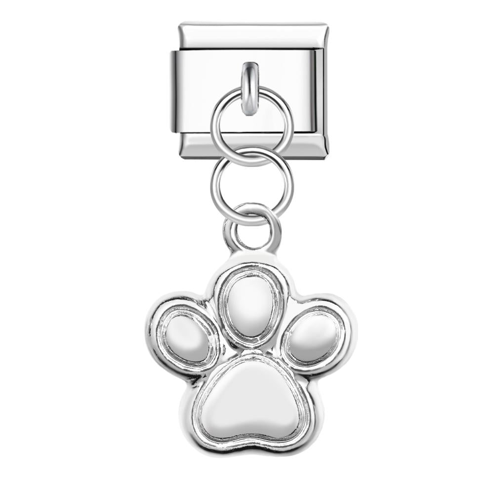 Charme Italiano De Pata De Gato Fofo Para Pulseiras Italianas Composable Link - soufeelbr