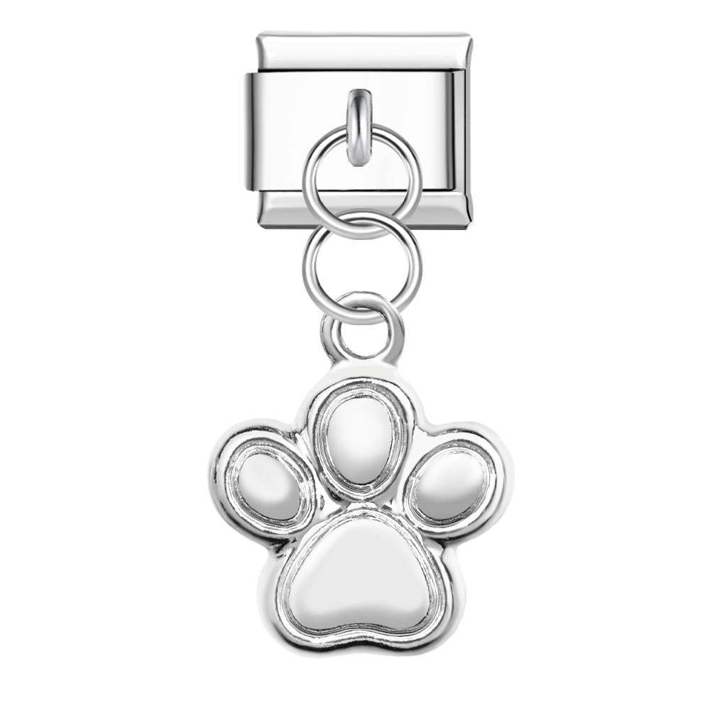 Charme Italiano De Pata De Gato Fofo Para Pulseiras Italianas Composable Link - soufeelbr