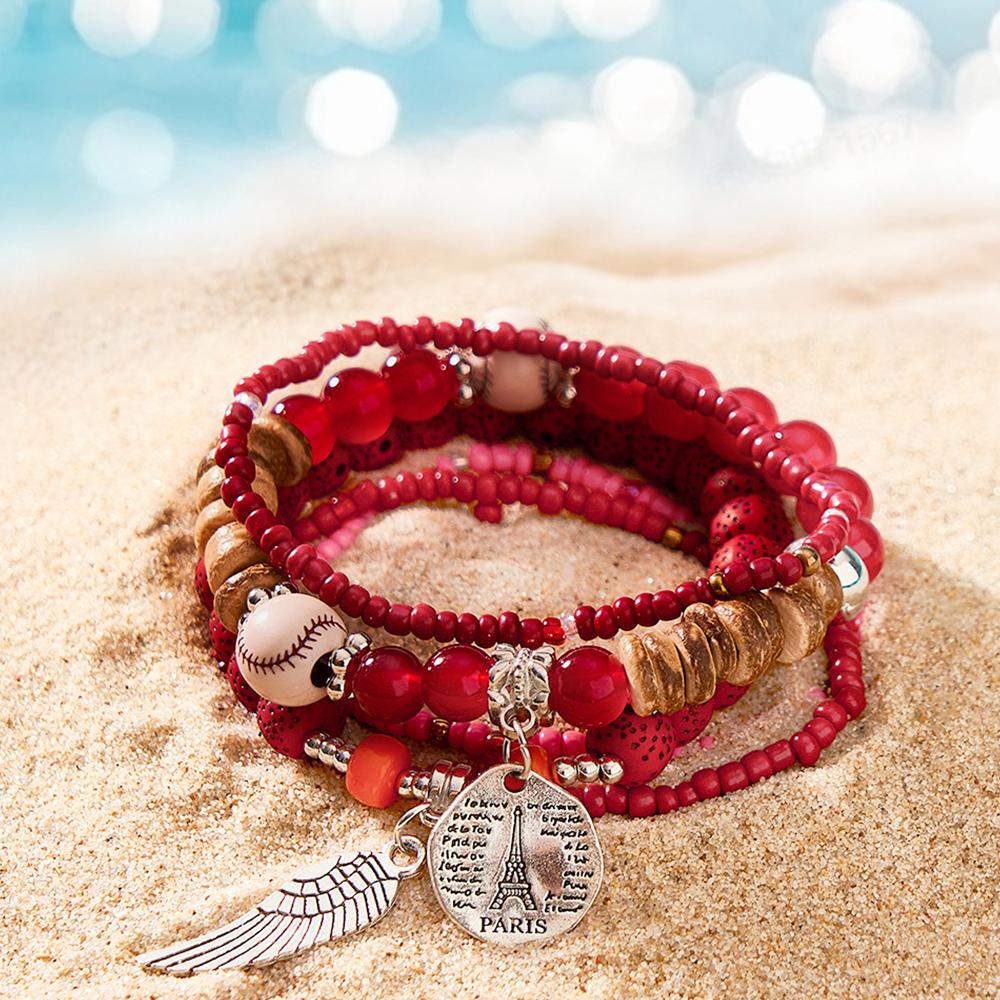 Moda Empilhável Pulseiras Estilo Bohemia Presentes Delicados - soufeelbr