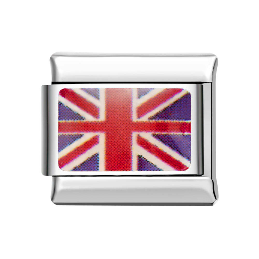 Charme Italiano Bandeira-itália Para Pulseiras Italianas Composable Link - soufeelbr
