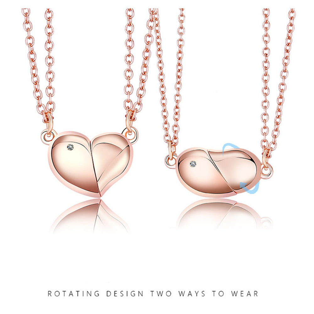 Colares Giratórios Magnéticos, Colar De Coração, Presentes Para Casais Para Ele E Ela - soufeelbr
