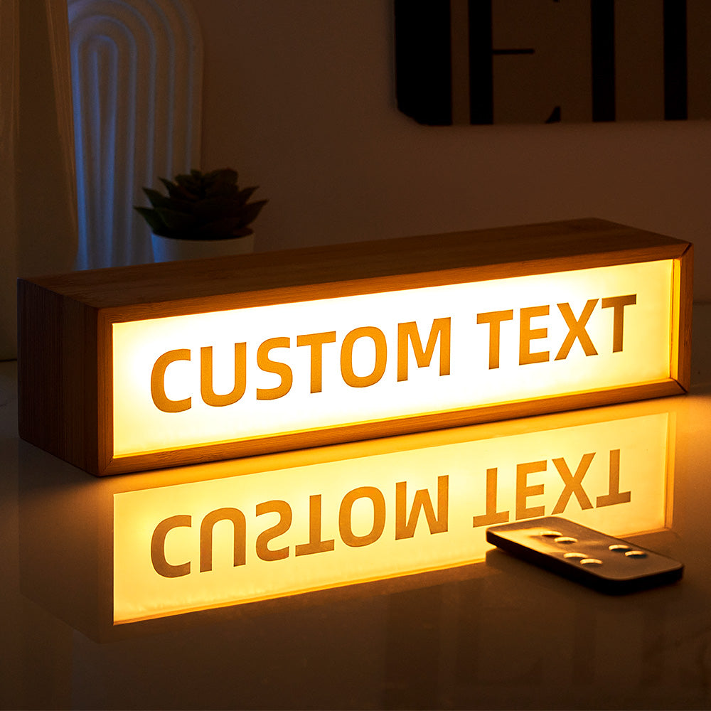 Presentes Personalizados Para Decoração De Casa Com Caixa De Luz De Texto - soufeelbr