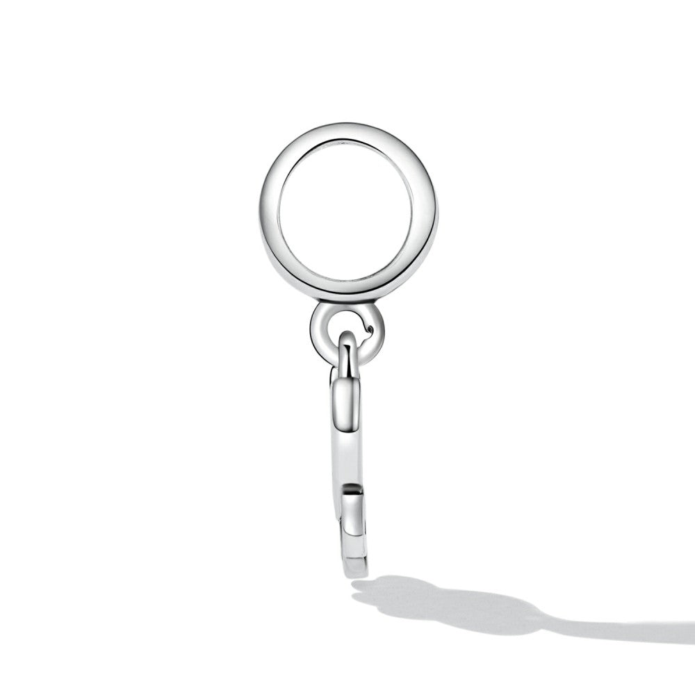 Pendente de pata de coração Presentes de prata para melhores amigos