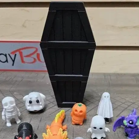Conjunto De Recipientes Em Miniatura E Caixão Para Decoração De Terror Para Halloween - soufeelbr