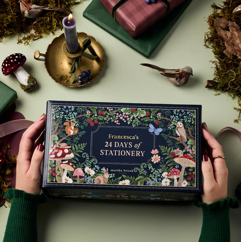 Calendário Do Advento De Papelaria De 24 Dias – Conjunto De Presentes Com Contagem Regressiva De Natal, Linda Coleção De Artigos De Papelaria E Presente De Feriado - soufeelbr