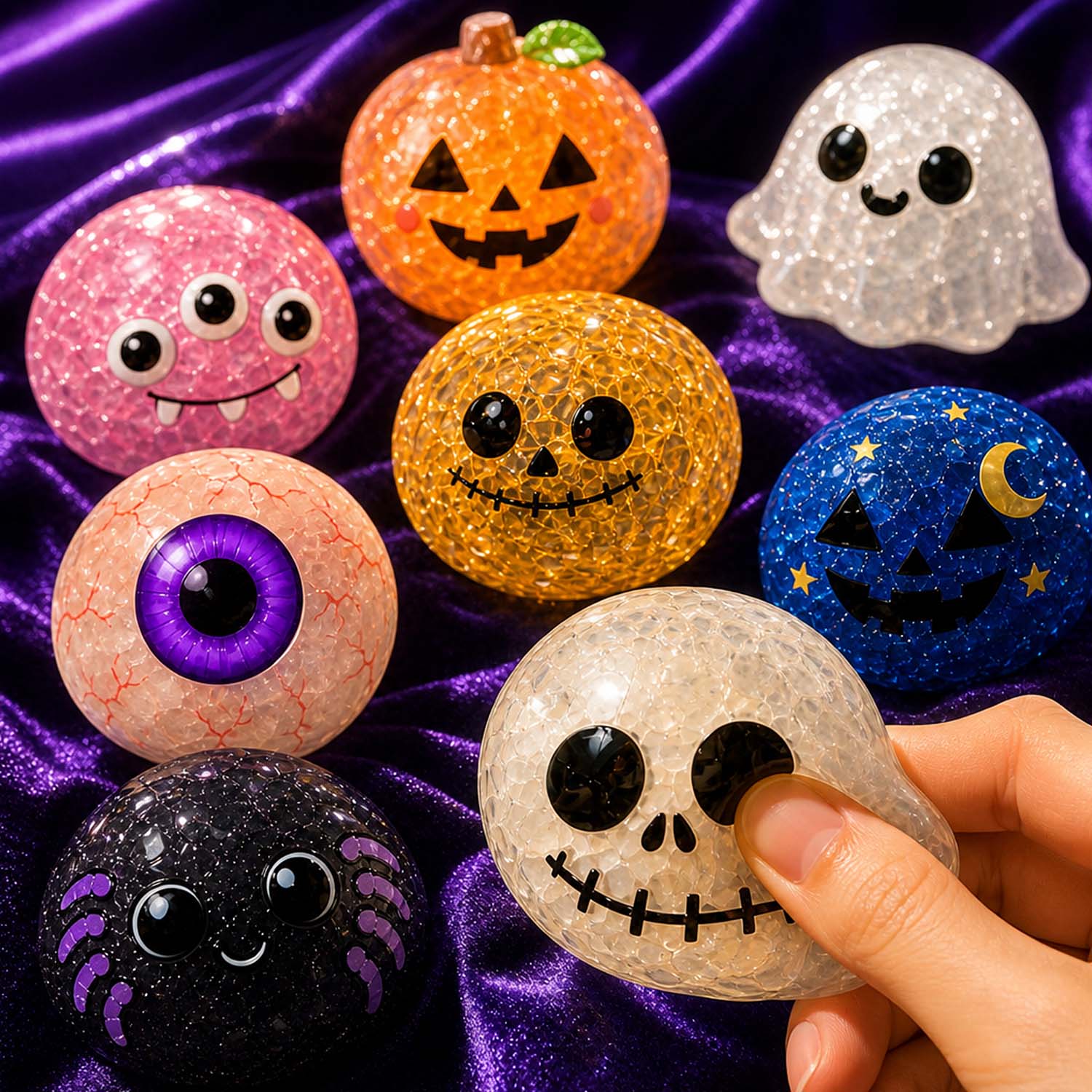 Calendário Do Advento Squishy Mistério De Halloween - 12 Dias De Brinquedos De Alívio Do Estresse Surpresa Assustadora Para Crianças E Adultos - soufeelbr