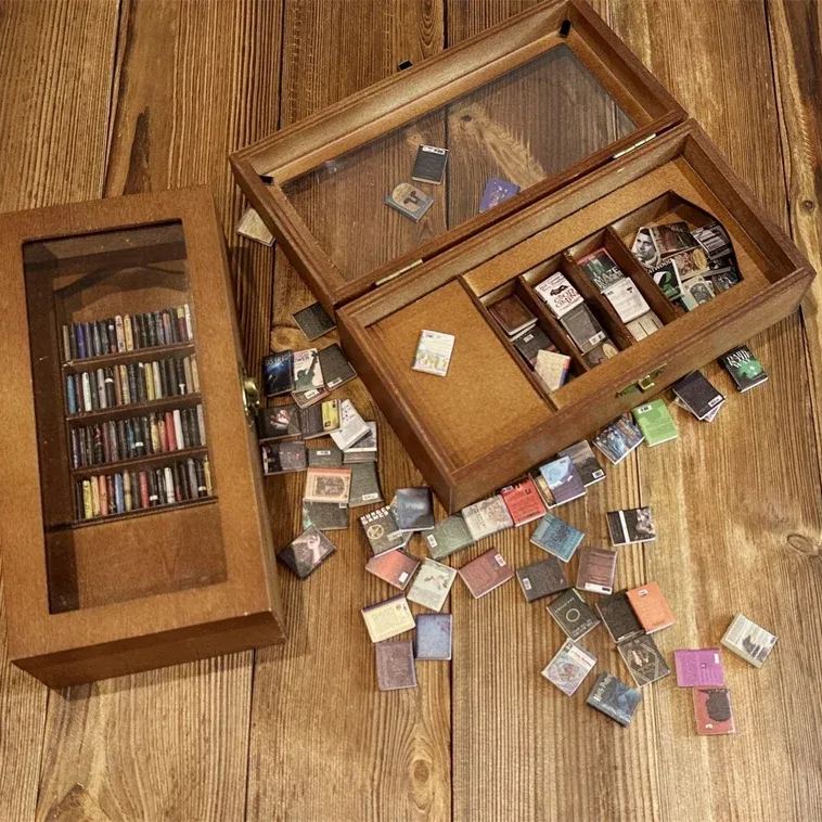 Edição Ansiedade Estante Livro Amante Presente Em Miniatura Estante Estudo Decoração Melhor Amigo Presente Booktok Biblioteca - soufeelbr