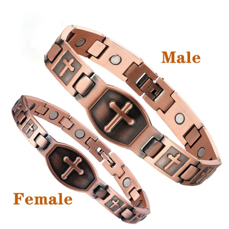 Pulseira De Cobre Para Mulheres E Homens Ultra Força Magnética 3500 Gauss Cobre Puro Hipoalergênico Ajustável Pilha Pulseira Presente De Joia De Bem-estar Perfeito Para Aliviar Dores Nas Articulações - soufeelbr