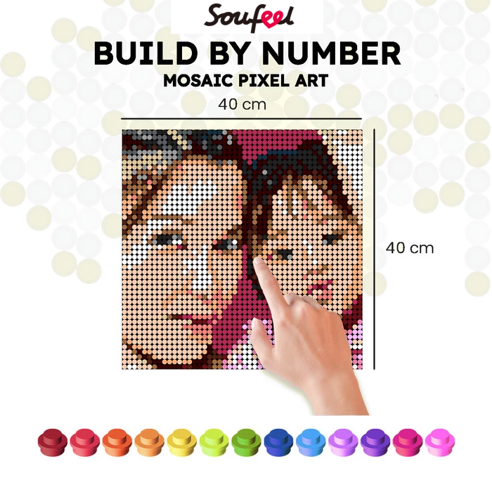 Arte De Pintura De Pixel Diy Personalizada Por Número - soufeelbr