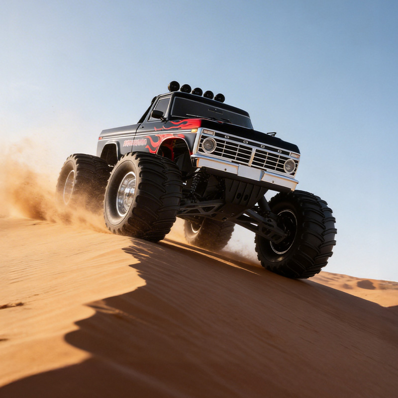 FMS 1:10 Ford F-100 RS Brushless Monster Truck-FMS11023RSBK-BL/FMS11023RSBG-BL