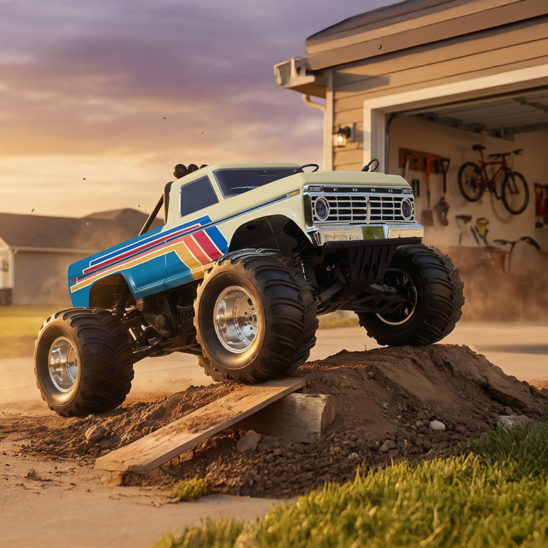 FMS 1:10 Ford F-100 RS Brushless Monster Truck-FMS11023RSBK-BL/FMS11023RSBG-BL