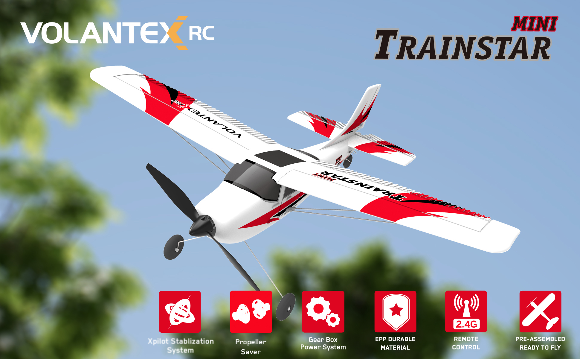 VOLANTEXRC Trainstar Mini  400mm  3CH  RTF-76101 3CH 
