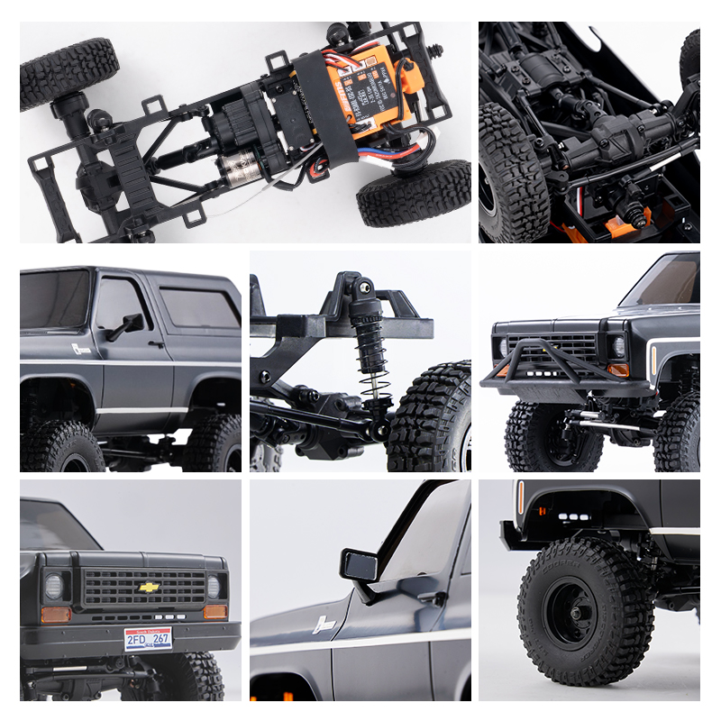 FMS FCX24 K5 BLAZER RTR ブラック FMS 1:24 FCX24 Chevrolet K5 Blazer Brushless RTR