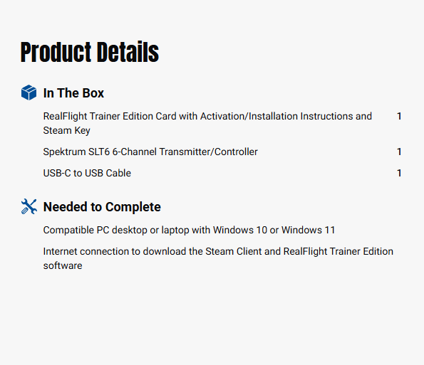 RealFlight Trainer Edition RC Flight Simulator with SLT6 Transmitter/Controller-RFL-1211