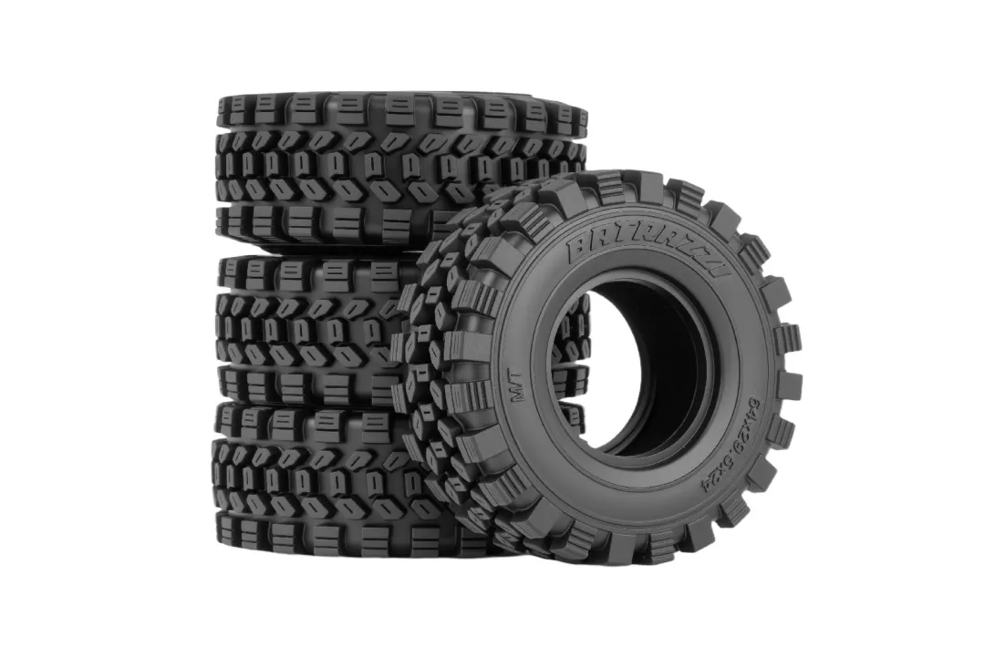 BATRAZZI 64*24.2mm Outrider ZR 1.2” M/T Tires (4 Pcs)-BTZ1122
