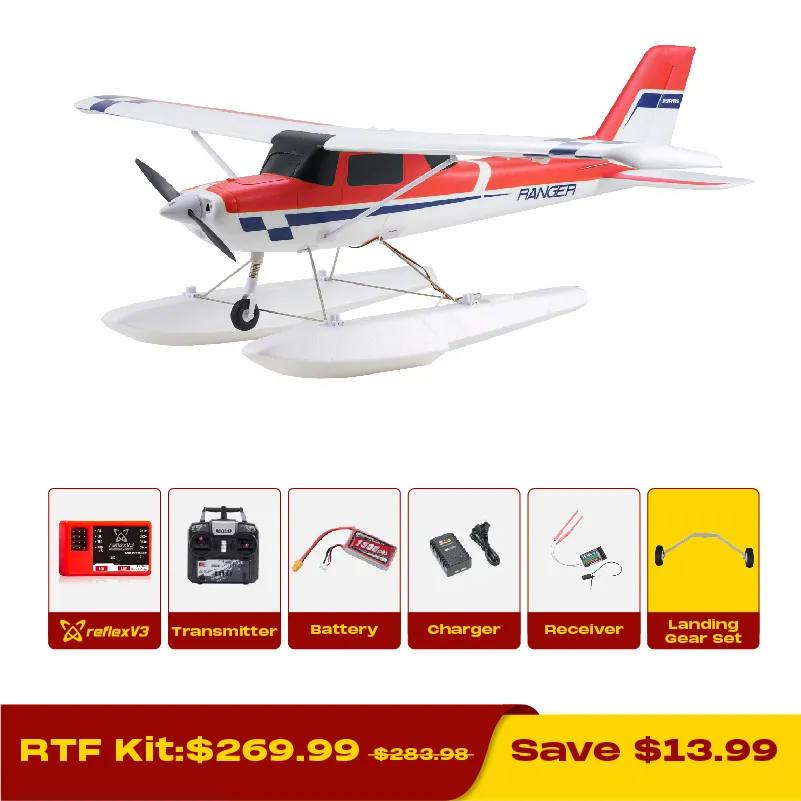 FMS 1220mm Ranger EP V2 with Reflex V3 RTF Beginner RC Plane（Only Shipped to UK）
