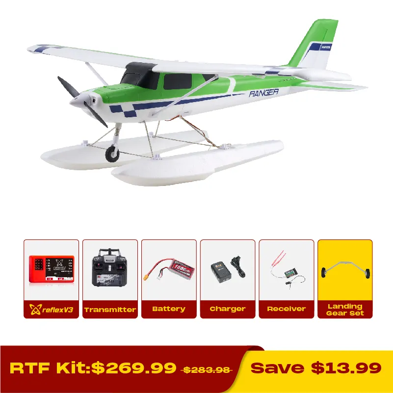 FMS 1220mm Ranger EP V2 with Reflex V3 RTF Beginner RC Plane（Only Shipped to UK）
