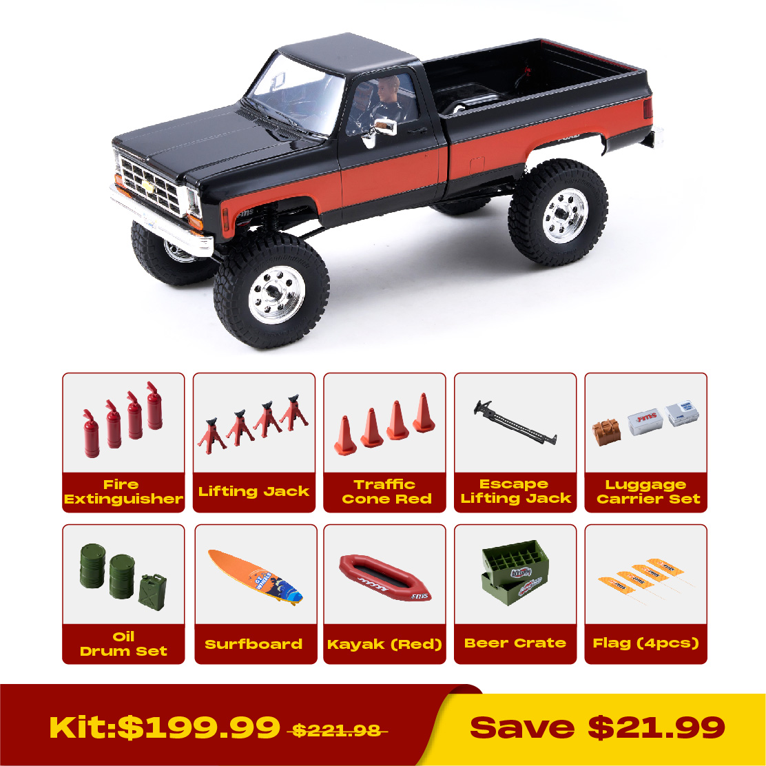 FMS 1:18 FCX18 Chevrolet K10 RTR