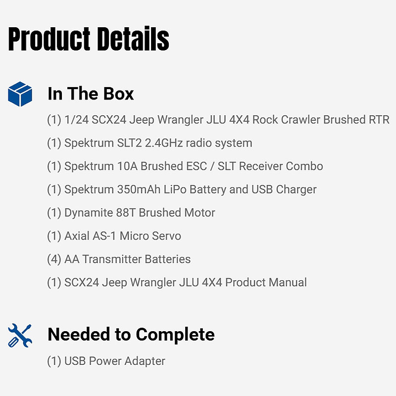 1/24 SCX24 2019 Jeep Wrangler JLU CRC 4X4 RTR Brushed Rock Crawler (Battery & Charger Included), Green