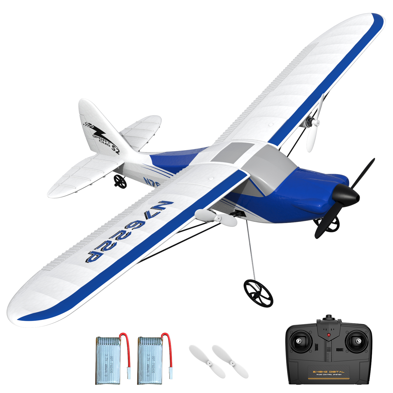 VOLANTEXRC Sport Cub 400mm RTF 2CH Beginner RC Plane 15.7''-76202