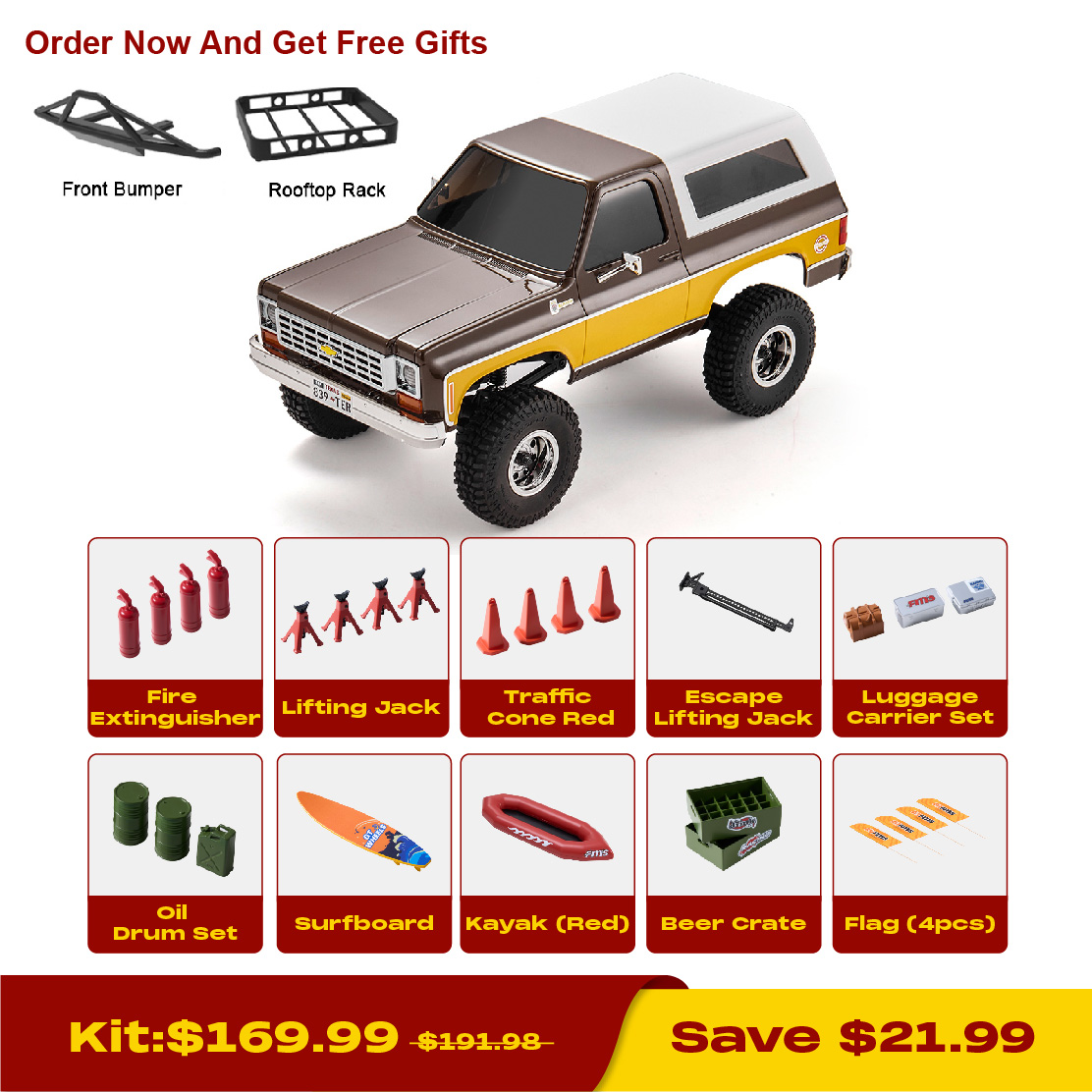 FMS 1:24 FCX24 Chevrolet K5 Blazer RTR