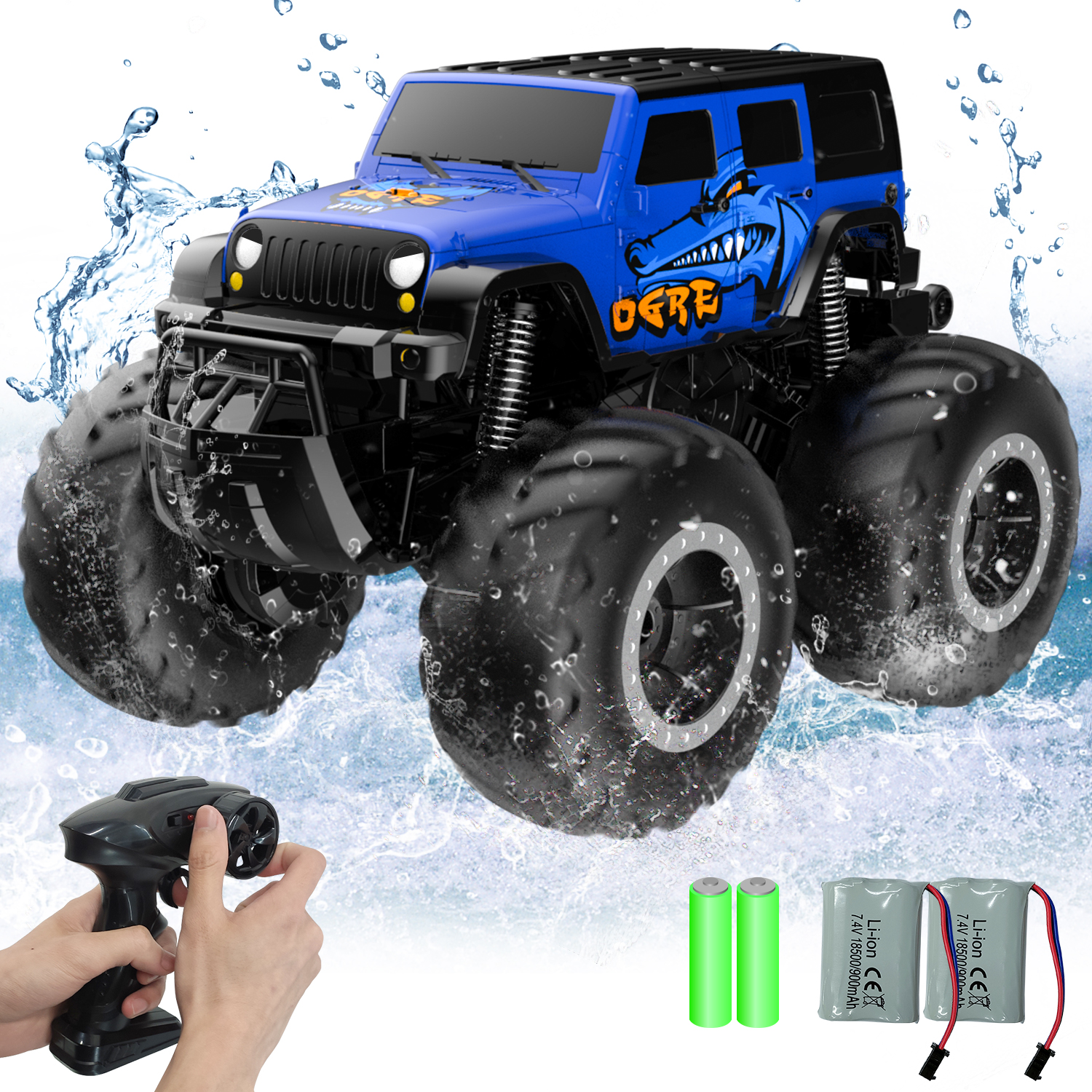 STEMTRON Amphibious (RTR) 1:16 4WD Blue with Waterproof 767