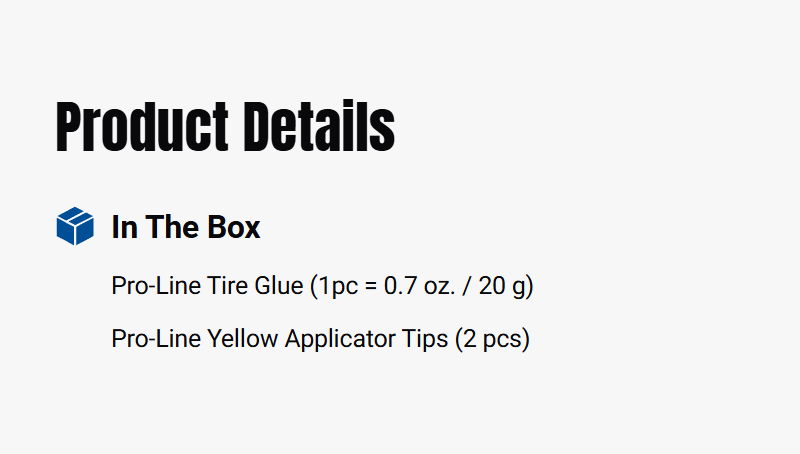 Pro-Line Tire Glue-PRO603100