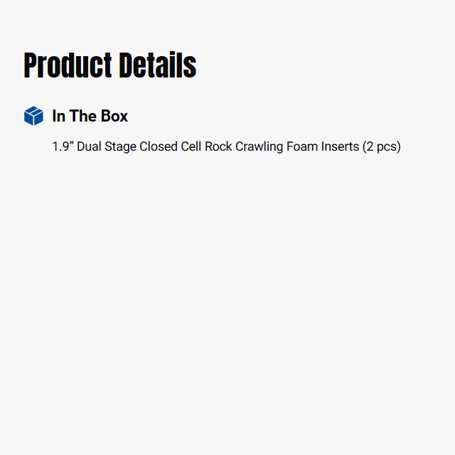 Pro-Line Racing 2Sets 1/10 Dual Stage Front/Rear 1.9" Rock Crawling Foam: XL Tires-PRO617400