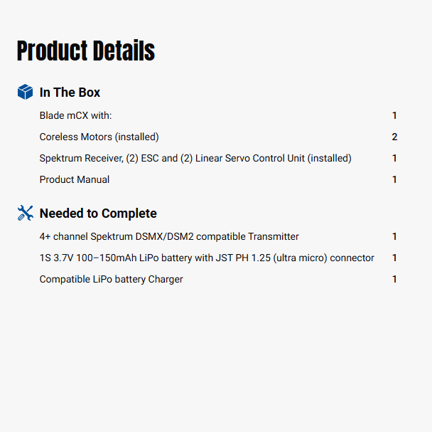 Blade mCX Anniversary Special Edition BNF Basic RC Helicopter-BLH02650