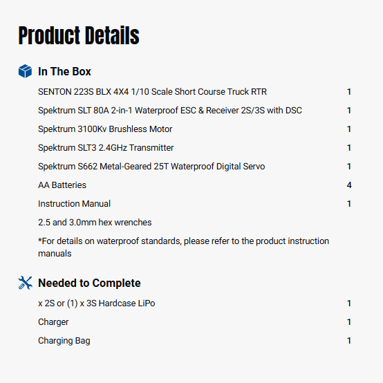 ARRMA 1:10 SENTON 223S DSC 4X4 RTR Brushless Short Course Truck, Red