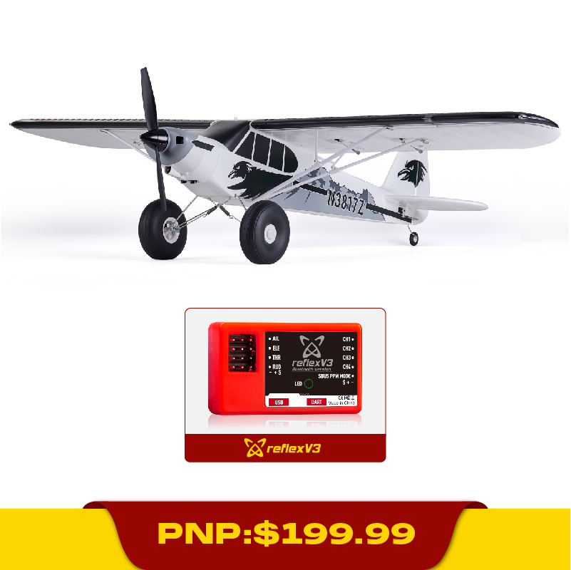 FMS 1300mm PA-18 w/Reflex V3, PNP / RTF 