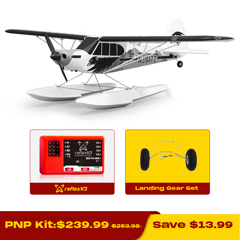 FMS PA-18 1300mm w/Reflex V3, PNP / RTF-HOBBY ZONE