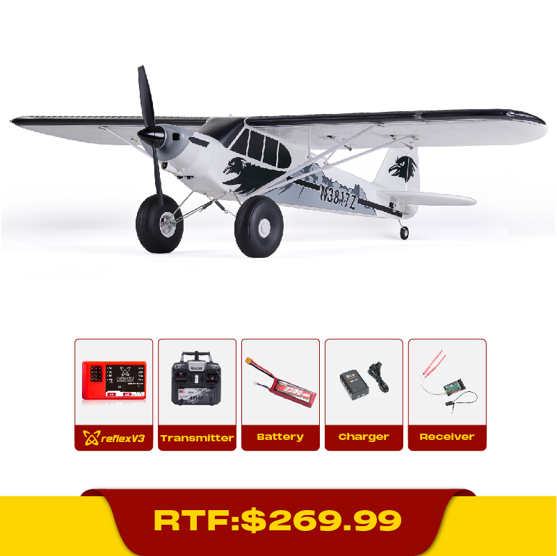 FMS 1300mm PA-18 w/Reflex V3, PNP / RTF 