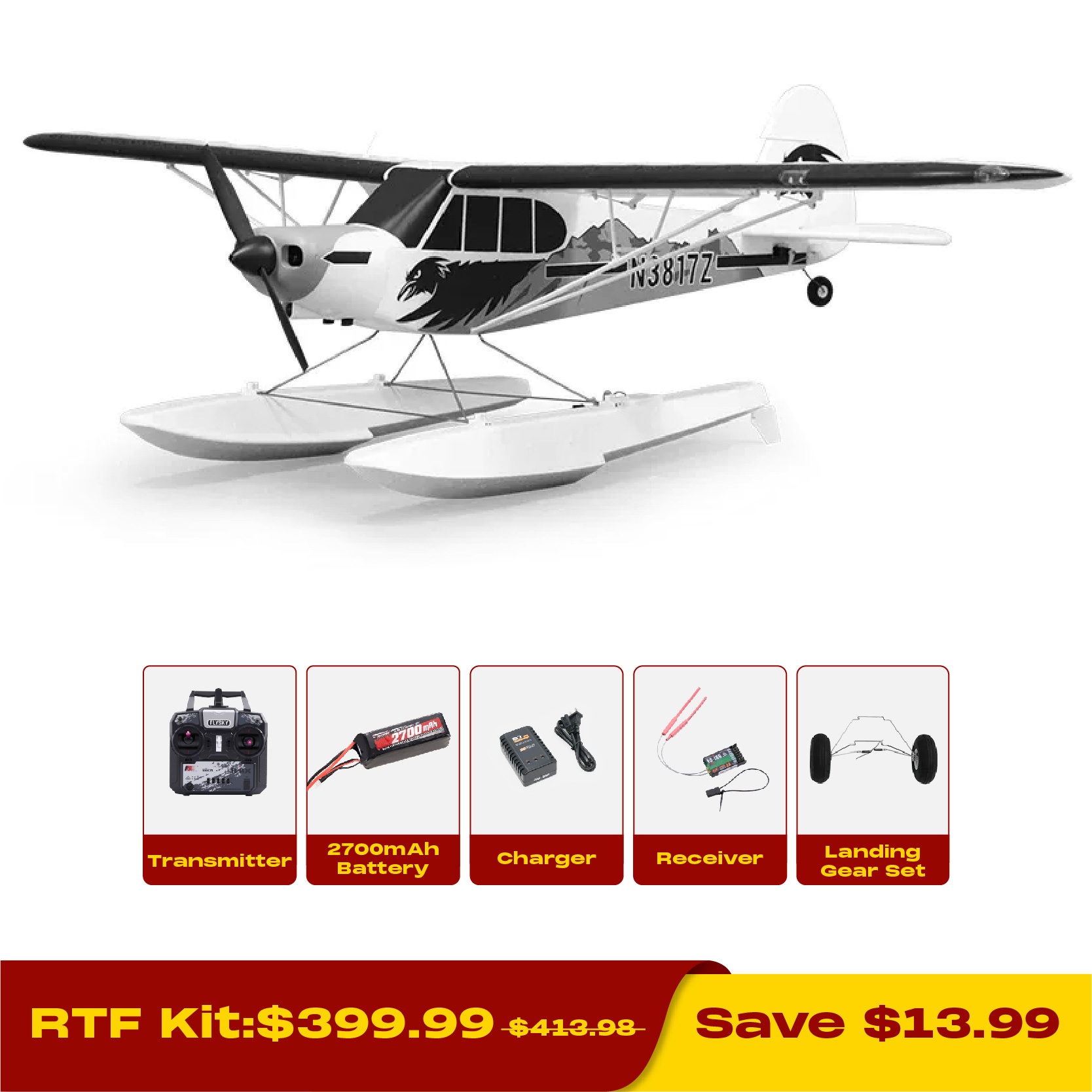 FMS 1700mm PA-18 Super Cub V2 PNP / RTF