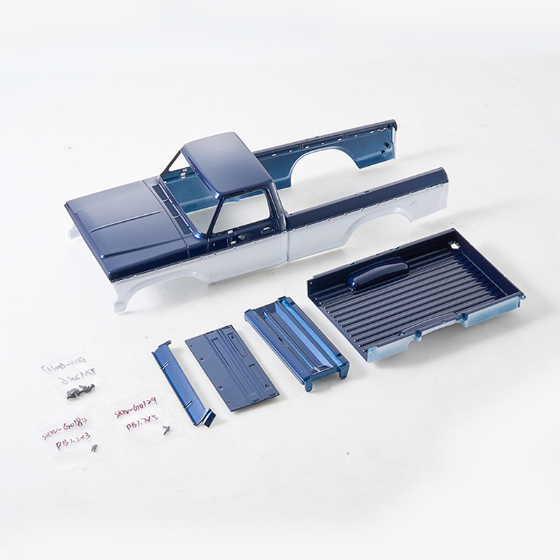 Main Body Parts Blue-White for 1:18 FCX18 II Ford F-100 RTR-C4121