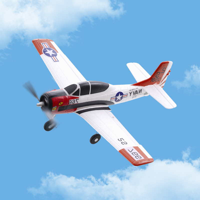 FMS 410mm T-28 Trojan RTF Mini RC Airplane Beginner RC Plane-FMS153R
