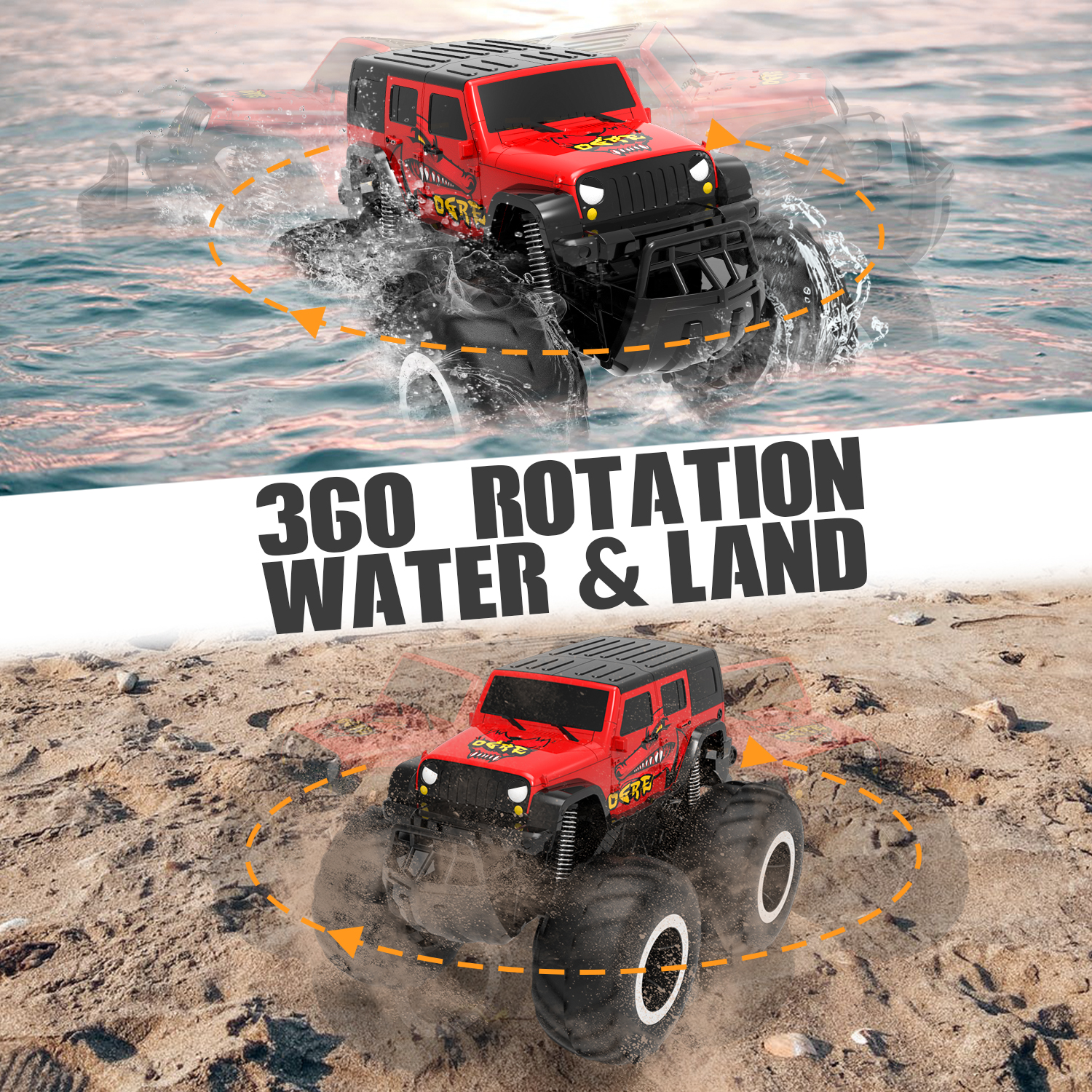 STEMTRON Amphibious (RTR) 1:16 4WD Blue with Waterproof 767