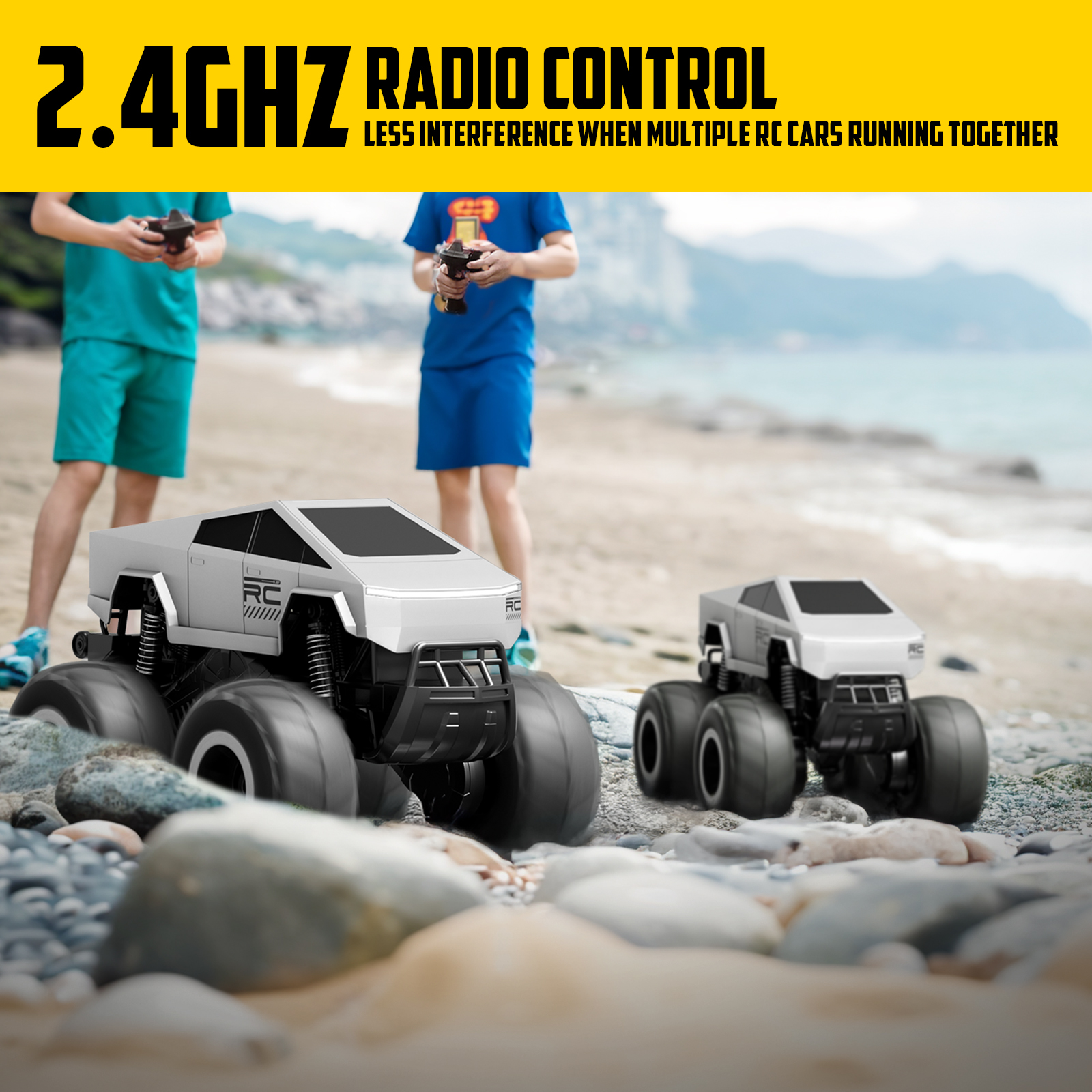 VOLANTEX 1/16 Tesla Amphibious RC Monster Truck-EXAC01210B2