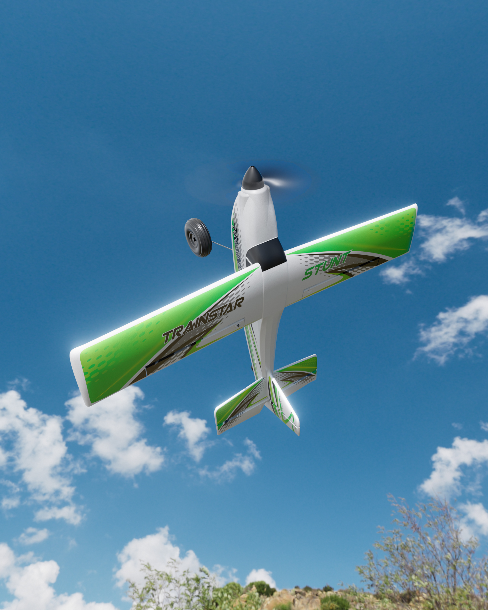 VOLANTEX 500mm Trainstar Stunt Brushless  RTF Mini RC Airplane w/ Gyro-EXA76804RRB2