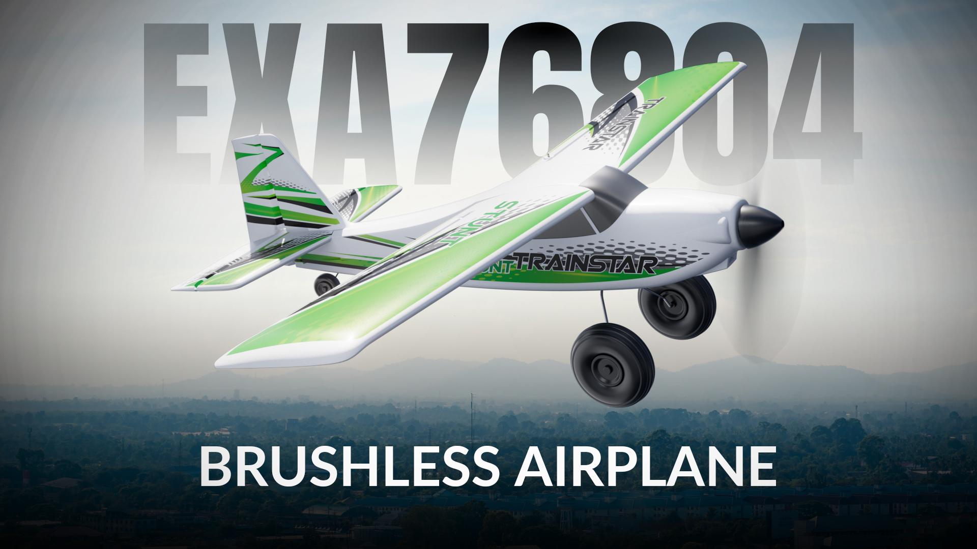 VOLANTEX 500mm Trainstar Stunt Brushless  RTF Mini RC Airplane w/ Gyro-EXA76804RRB2